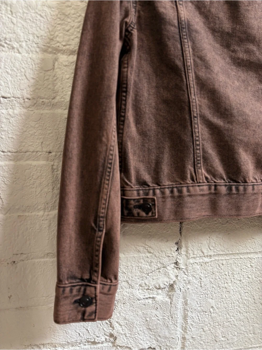 All Saints Hay Denim Jacket in Acid Brown